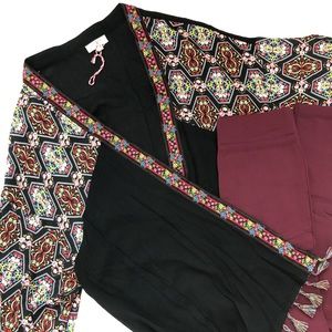 NEW! UMGEE Boho Lightweight Open Kimono Cardigan
